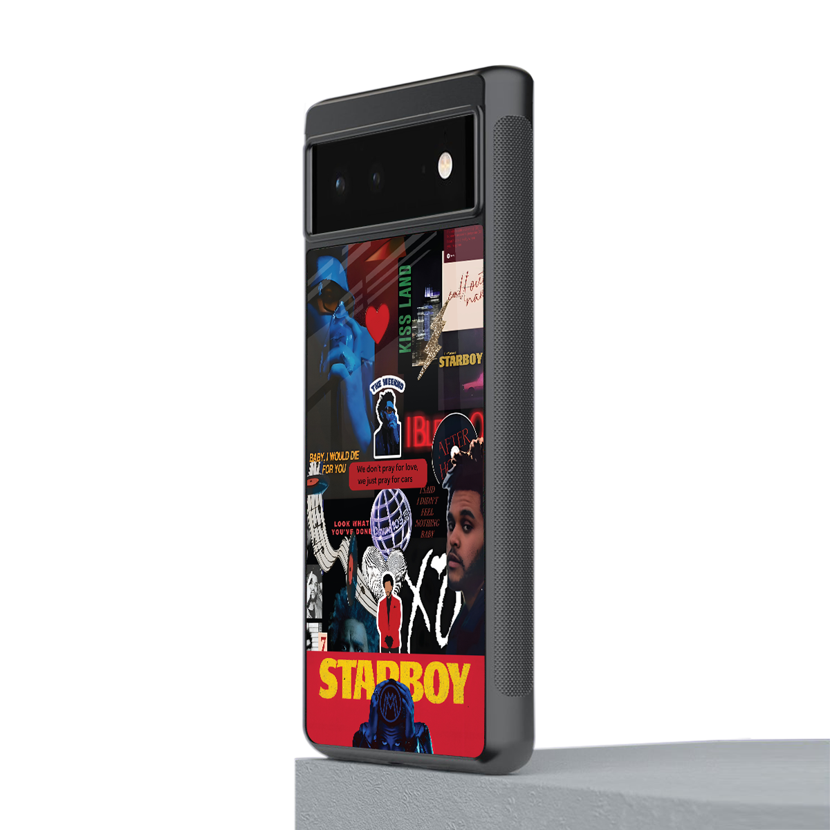 starboy mix back phone cover | glass case for google pixel 6