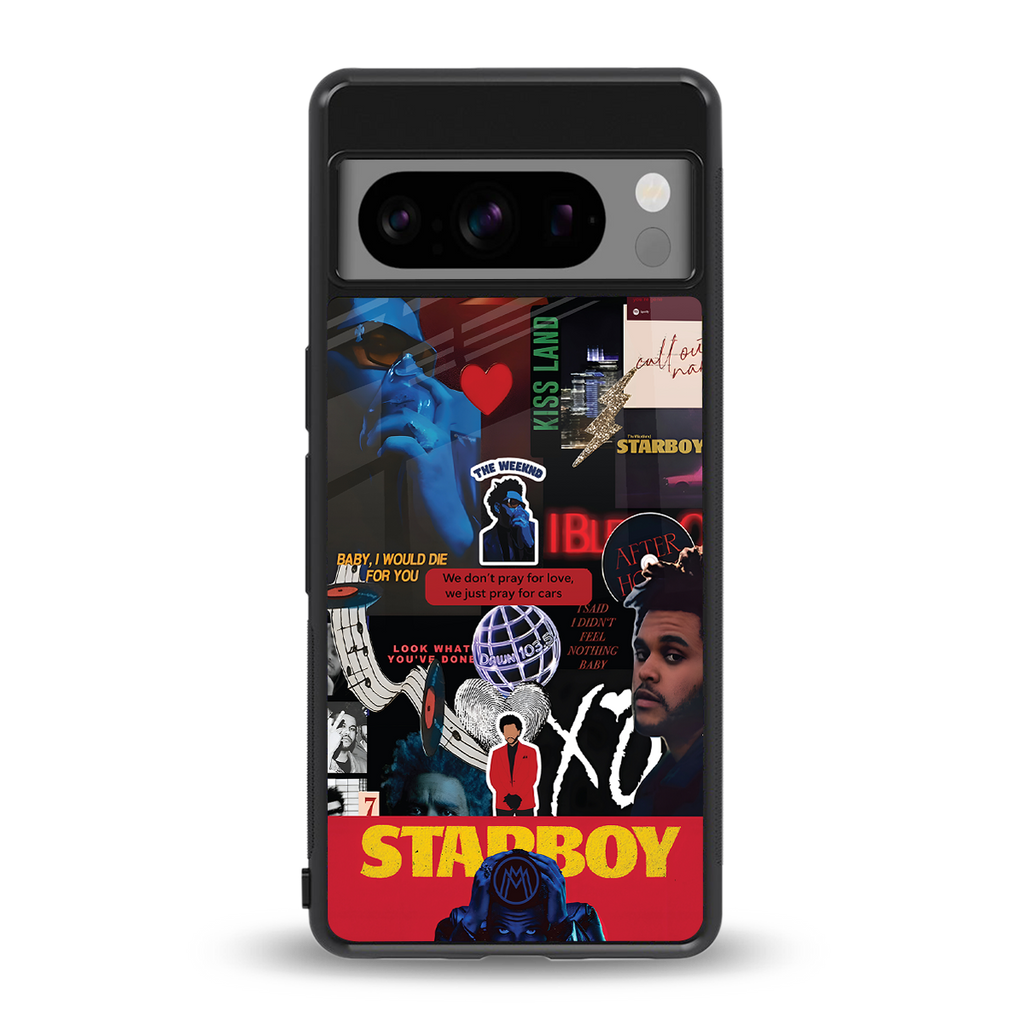 starboy mix back phone cover | glass case for google pixel 8 pro