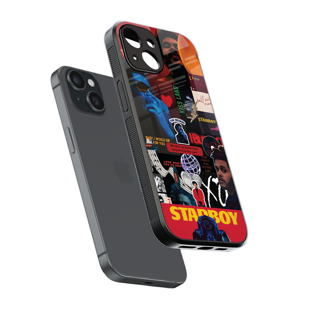 starboy mix back phone cover | glass case for iphone 15