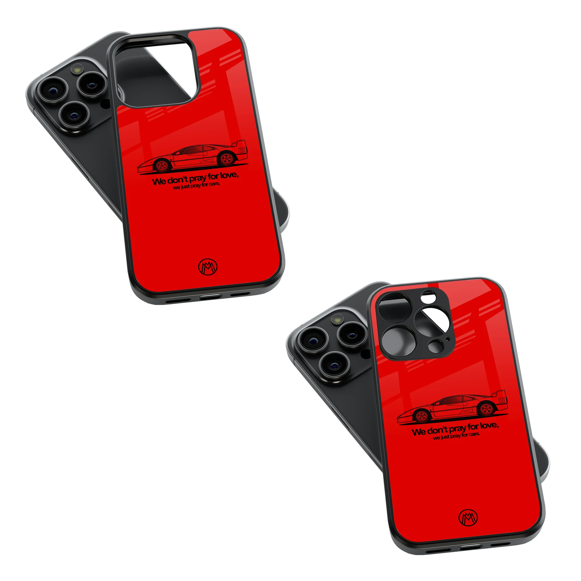 Trendy Glass Back Mobile Case for iPhone, Samsung, Redmi, OnePlus, Google Pixel, Motorola