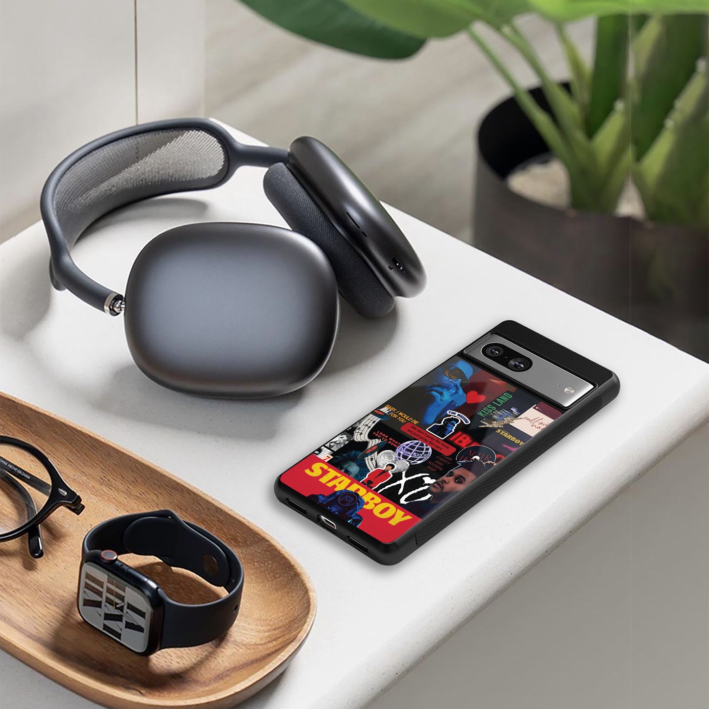 starboy mix back phone cover | glass case for Google Pixel 8