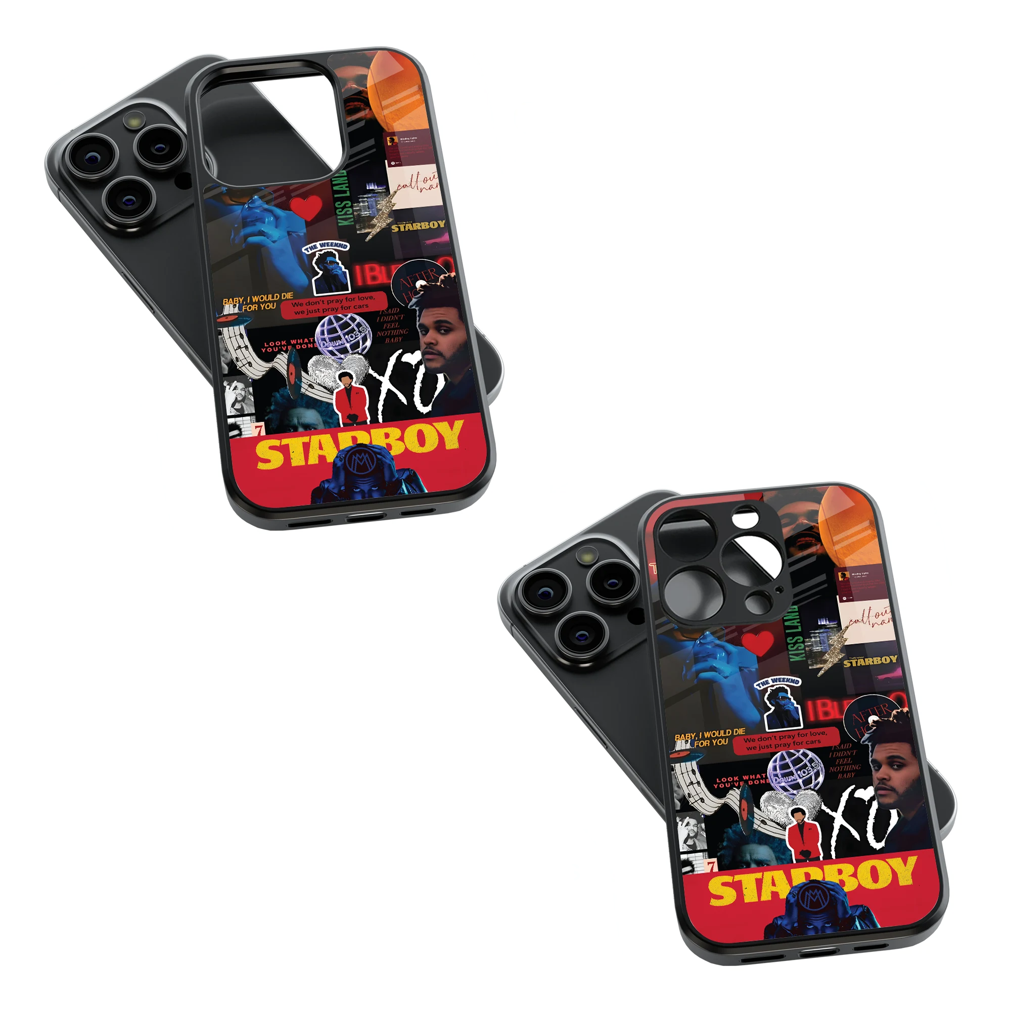 Trendy Glass Back Mobile Case for iPhone, Samsung, Redmi, OnePlus, Google Pixel, Motorola