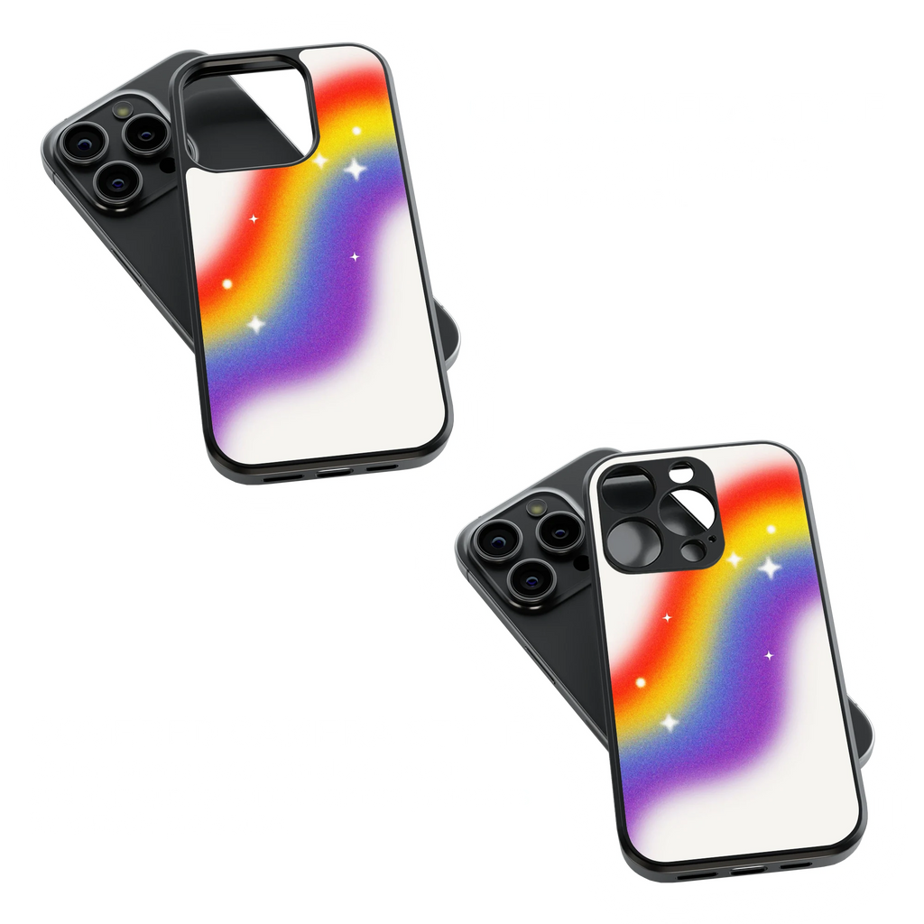 Trendy Glass Back Mobile Case for iPhone, Samsung, Redmi, OnePlus, Google Pixel, Motorola