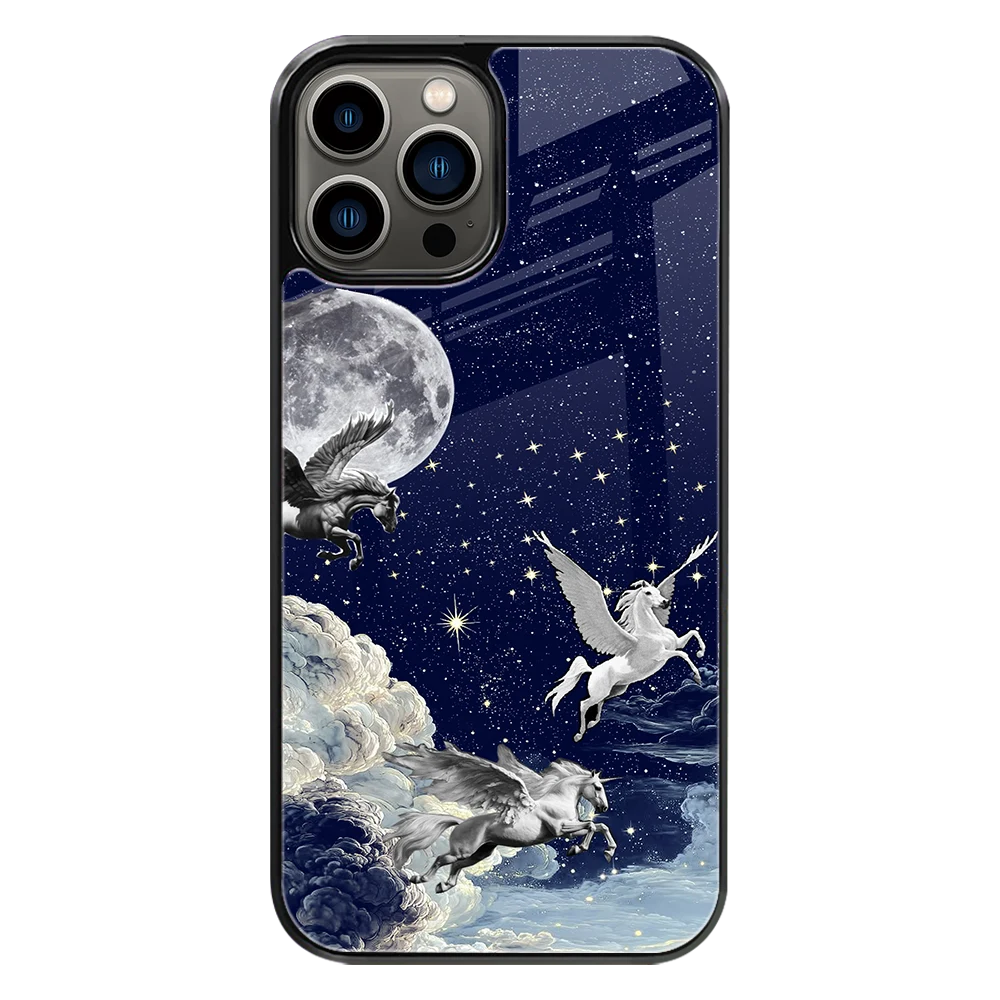 Premium Glass Back Mobile Phone Cover for iPhone, Samsung, OnePlus, Google Pixel, Redmi, Oppo, Vivo & Realme