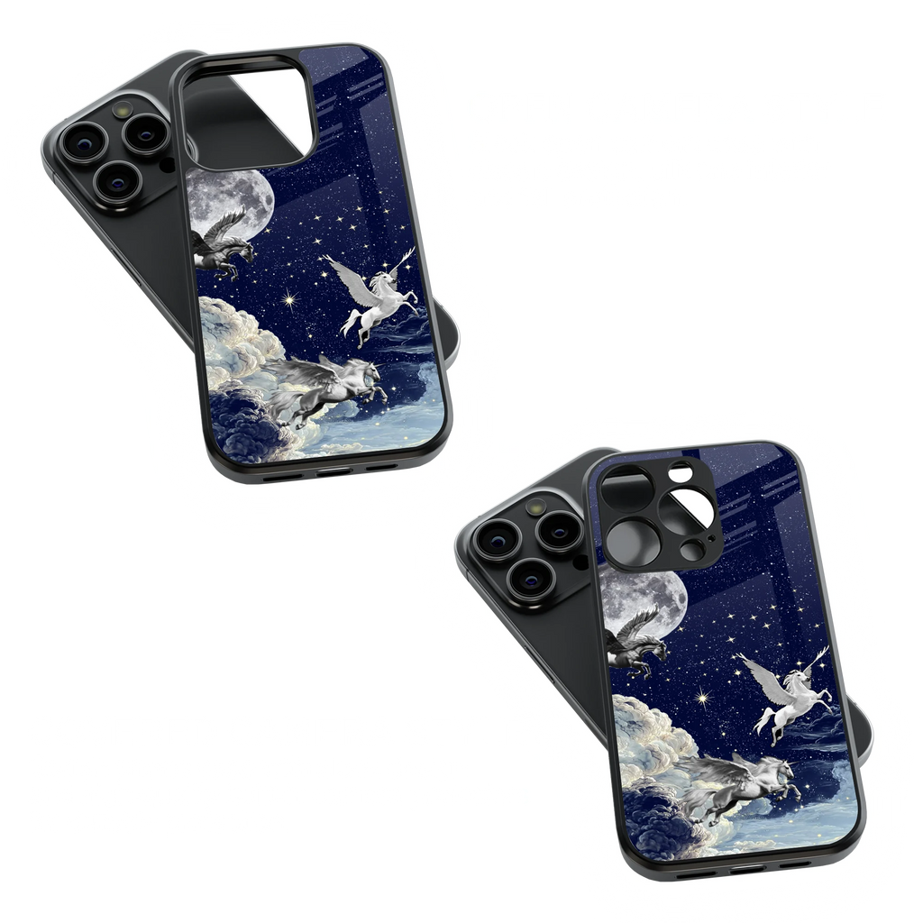 Trendy Glass Back Mobile Case for iPhone, Samsung, Redmi, OnePlus, Google Pixel, Motorola