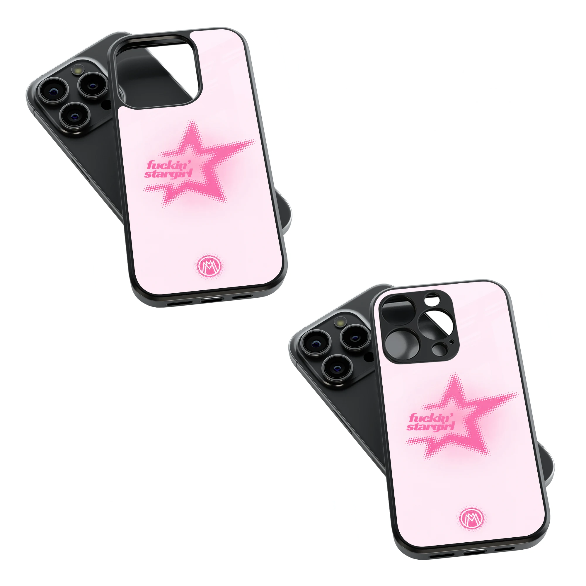 Trendy Glass Back Mobile Case for iPhone, Samsung, Redmi, OnePlus, Google Pixel, Motorola