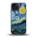 starry night back phone cover | glass case for iphone 13 mini