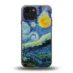 starry night back phone cover | glass case for iphone 13 mini