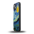 starry night back phone cover | glass case for iphone 15 plus