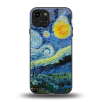 starry night back phone cover | glass case for iphone 14