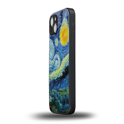starry night back phone cover | glass case for iphone 14