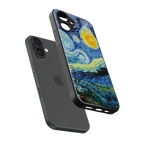 starry night back phone cover | glass case for iphone 16