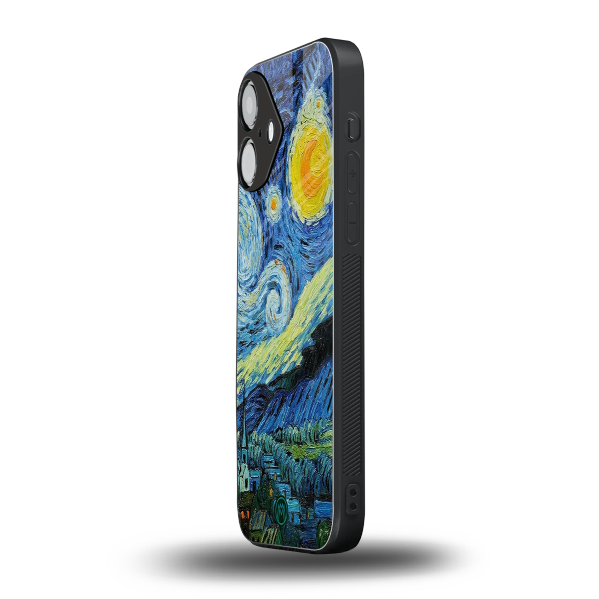 starry night back phone cover | glass case for iphone 16