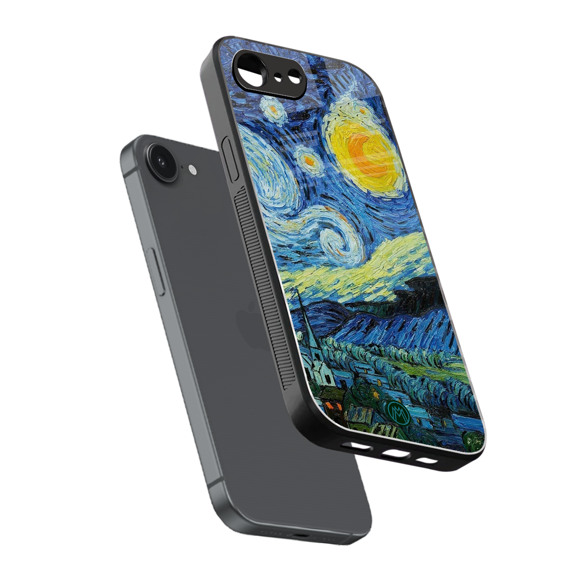 starry night back phone cover | glass case for iphone 16e