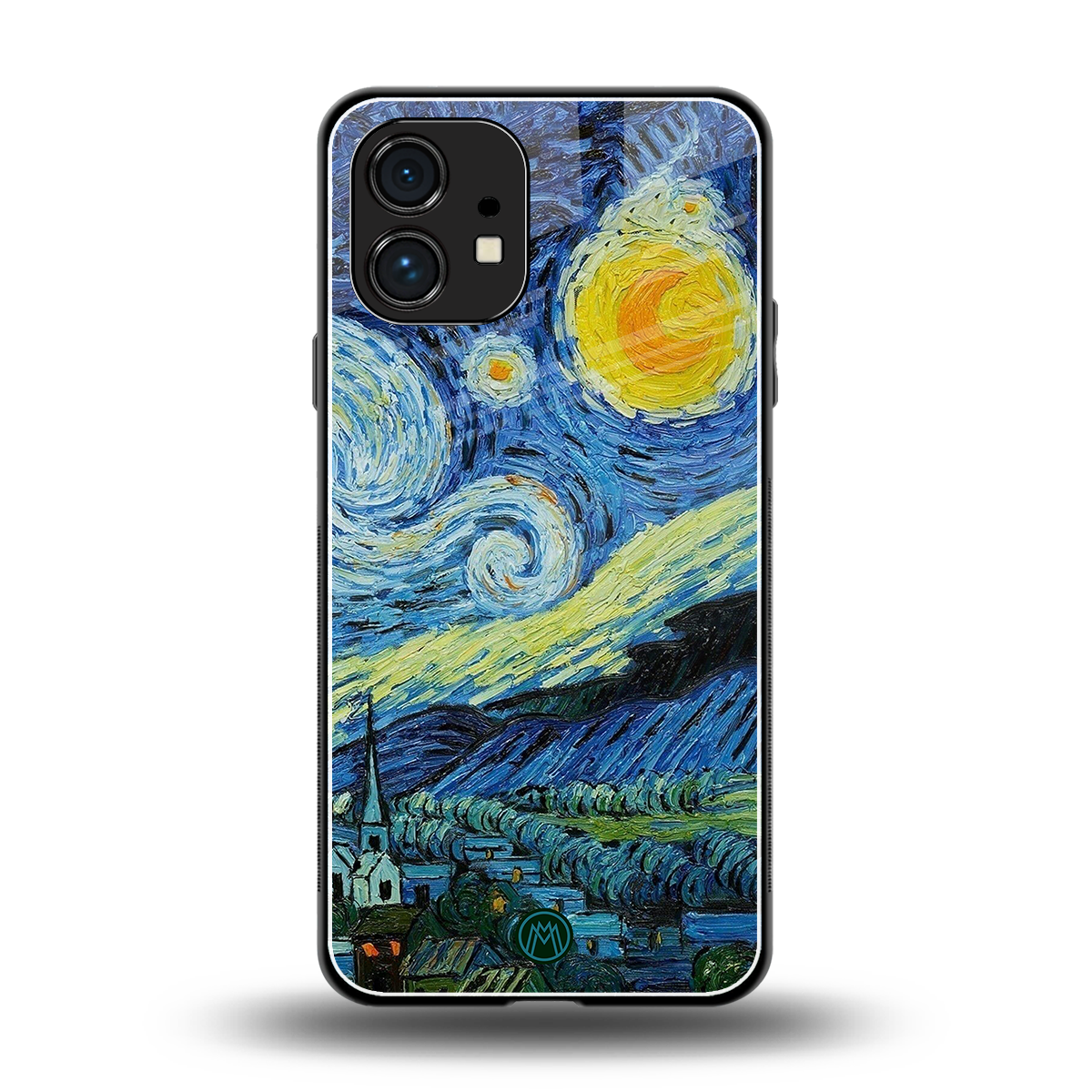 starry night back phone cover | glass case for nothing phone 1