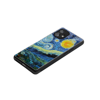starry night back phone cover | glass case for nothing phone 1