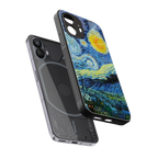 starry night back phone cover | glass case for nothing phone 2