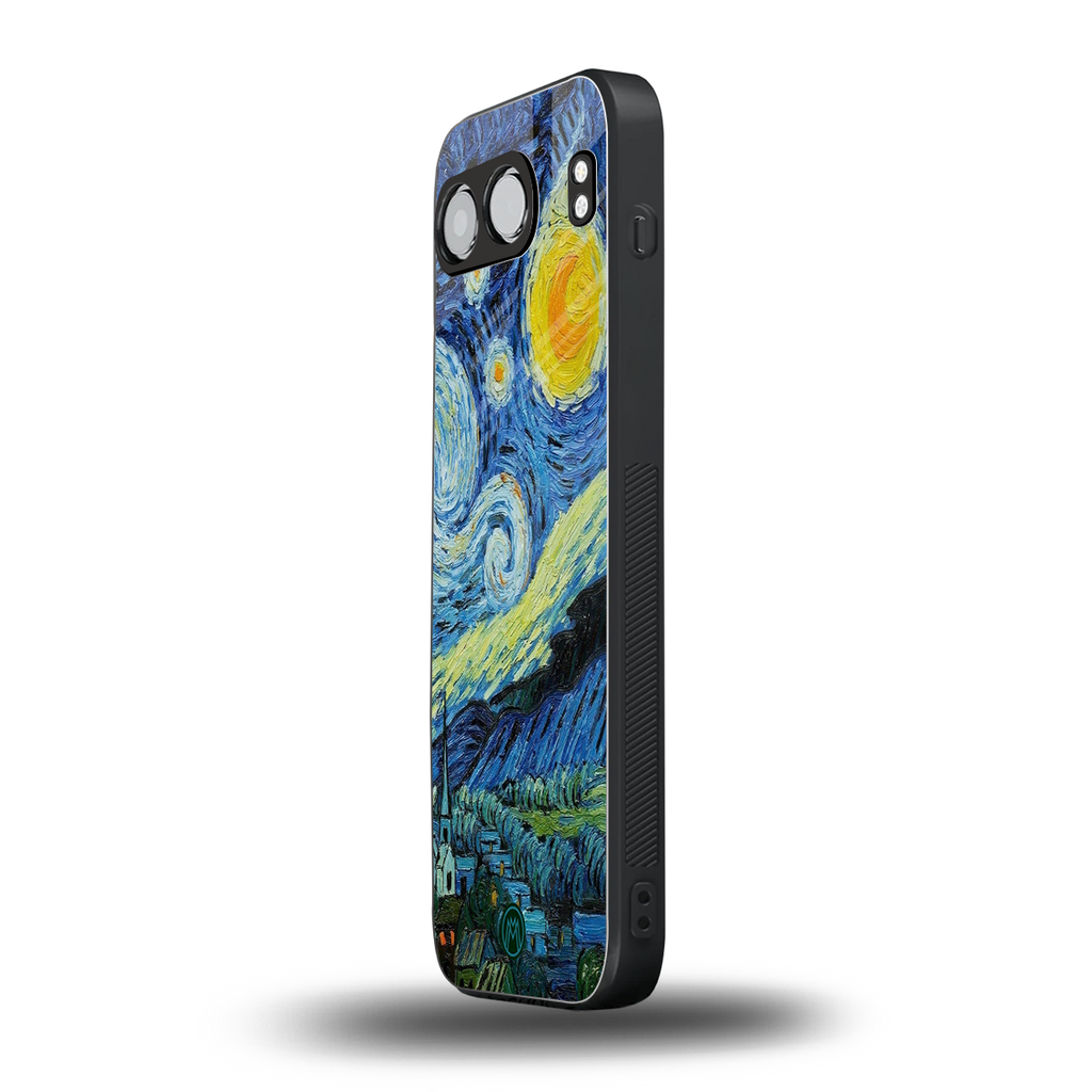 starry night back phone cover | glass case for oneplus nord 4