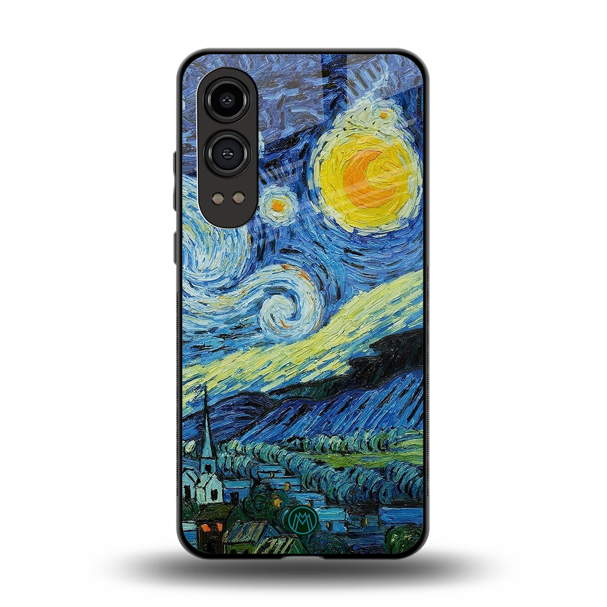 starry night back phone cover | glass case for oneplus nord ce 4 lite
