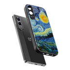 starry night back phone cover | glass case for oneplus nord ce 4 lite