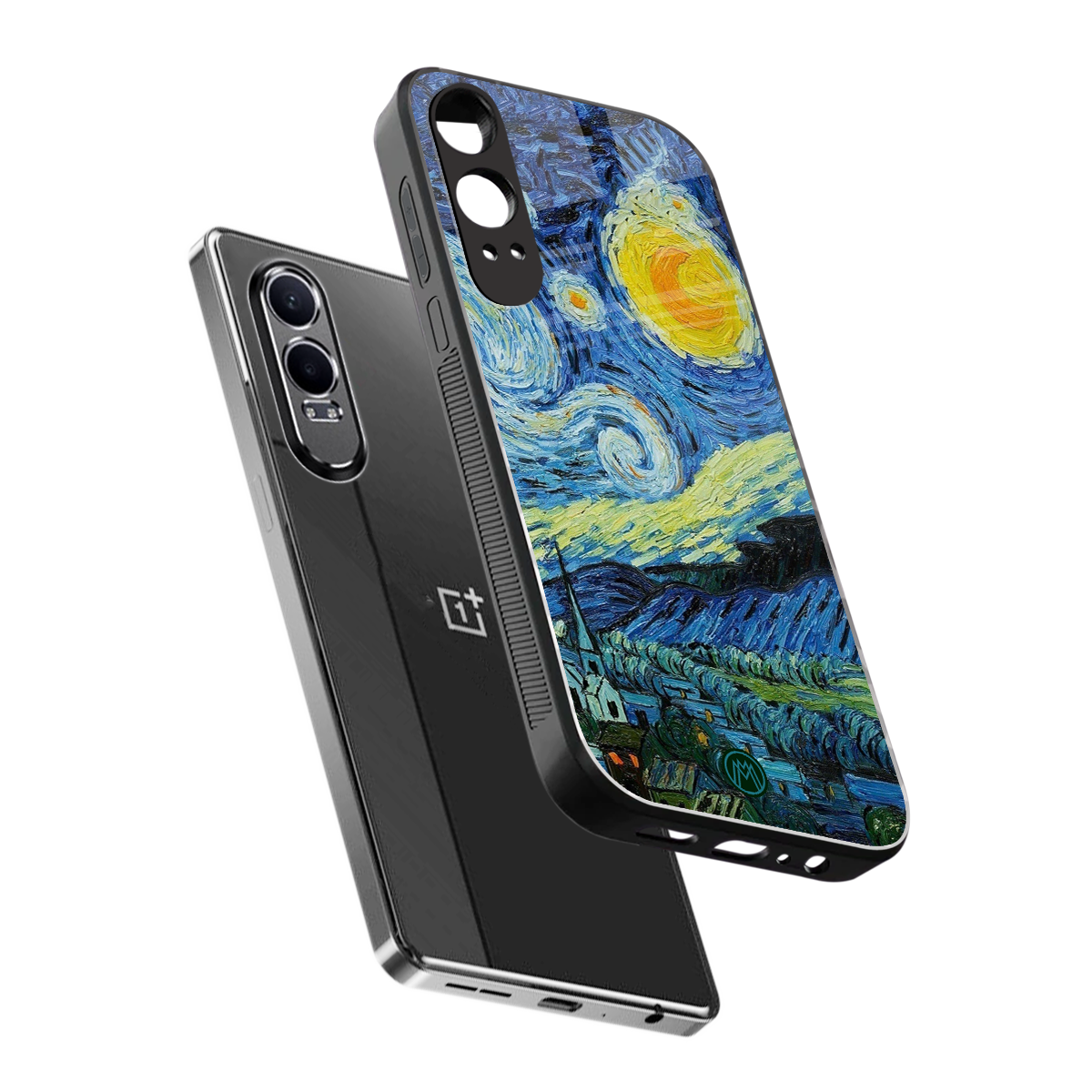 starry night back phone cover | glass case for oneplus nord ce 4 lite