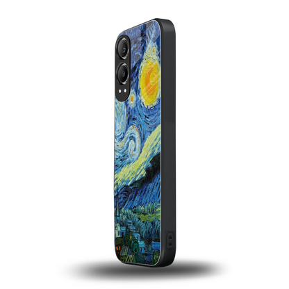 starry night back phone cover | glass case for oneplus nord ce 4 lite