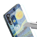 starry night back phone cover | glass case for oneplus nord ce 4 lite