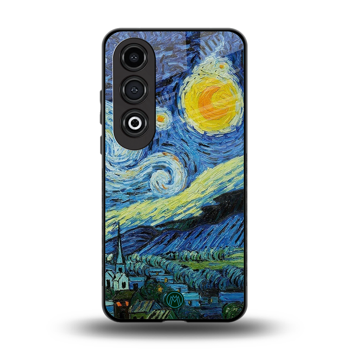 starry night back phone cover | glass case for oneplus nord ce 4