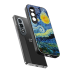 starry night back phone cover | glass case for oneplus nord ce 4