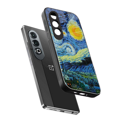 starry night back phone cover | glass case for oneplus nord ce 4