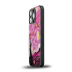 starry night pink back phone cover | glass case for iphone 13 pro