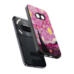 starry night pink back phone cover | glass case for nothing phone 2a