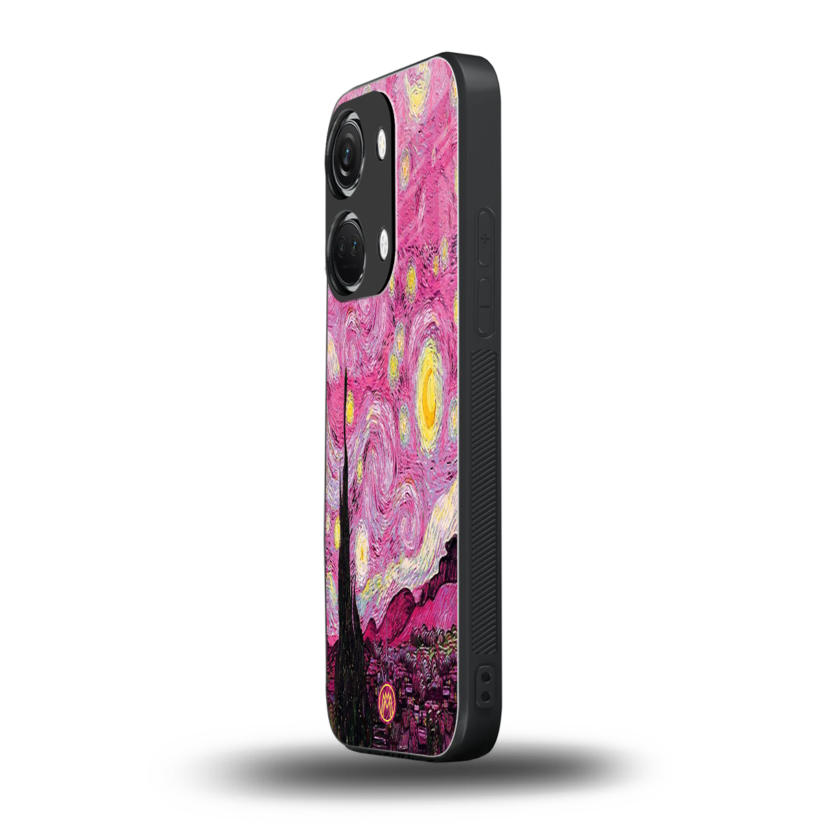 starry night pink back phone cover | glass case for oneplus nord 3