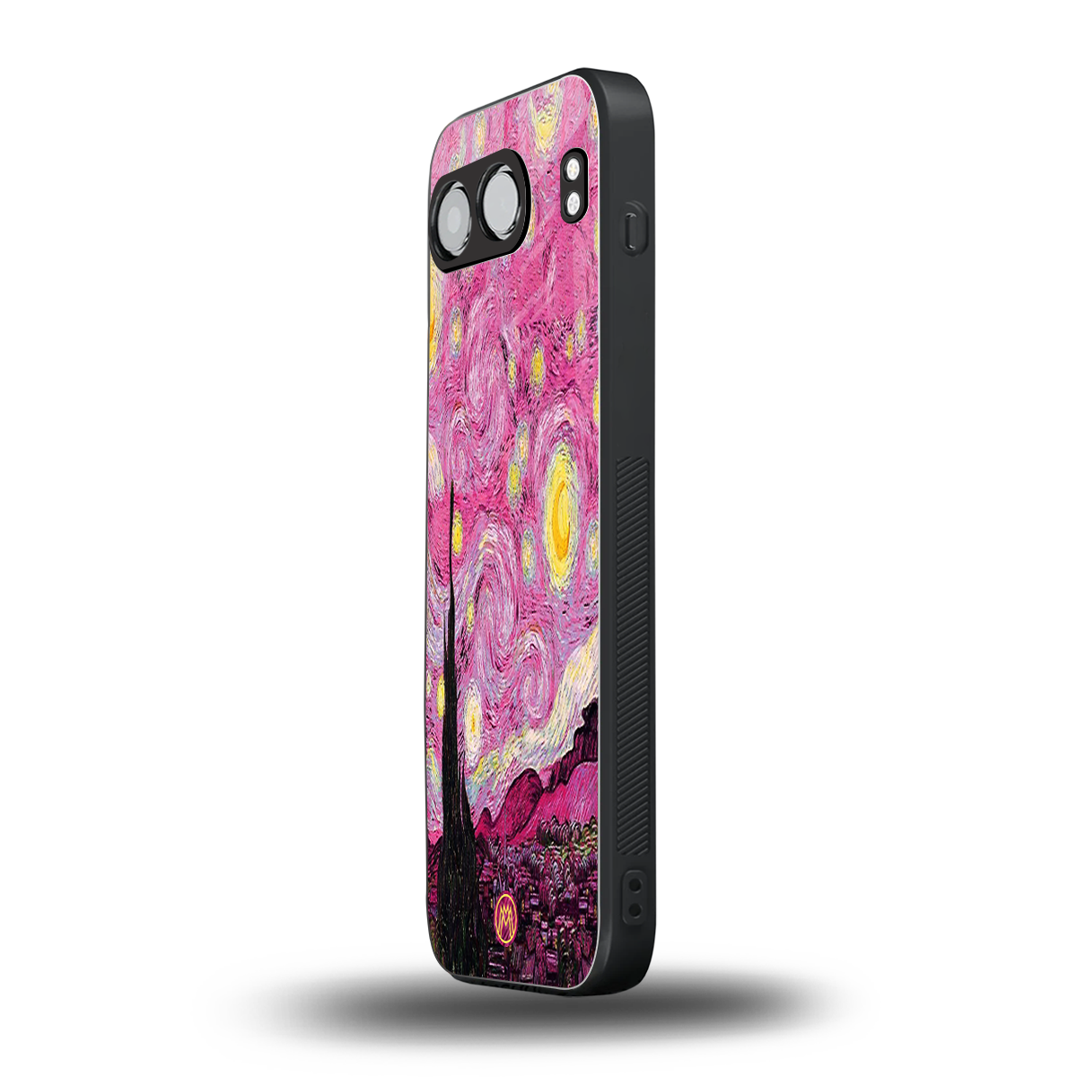 starry night pink back phone cover | glass case for oneplus nord 4