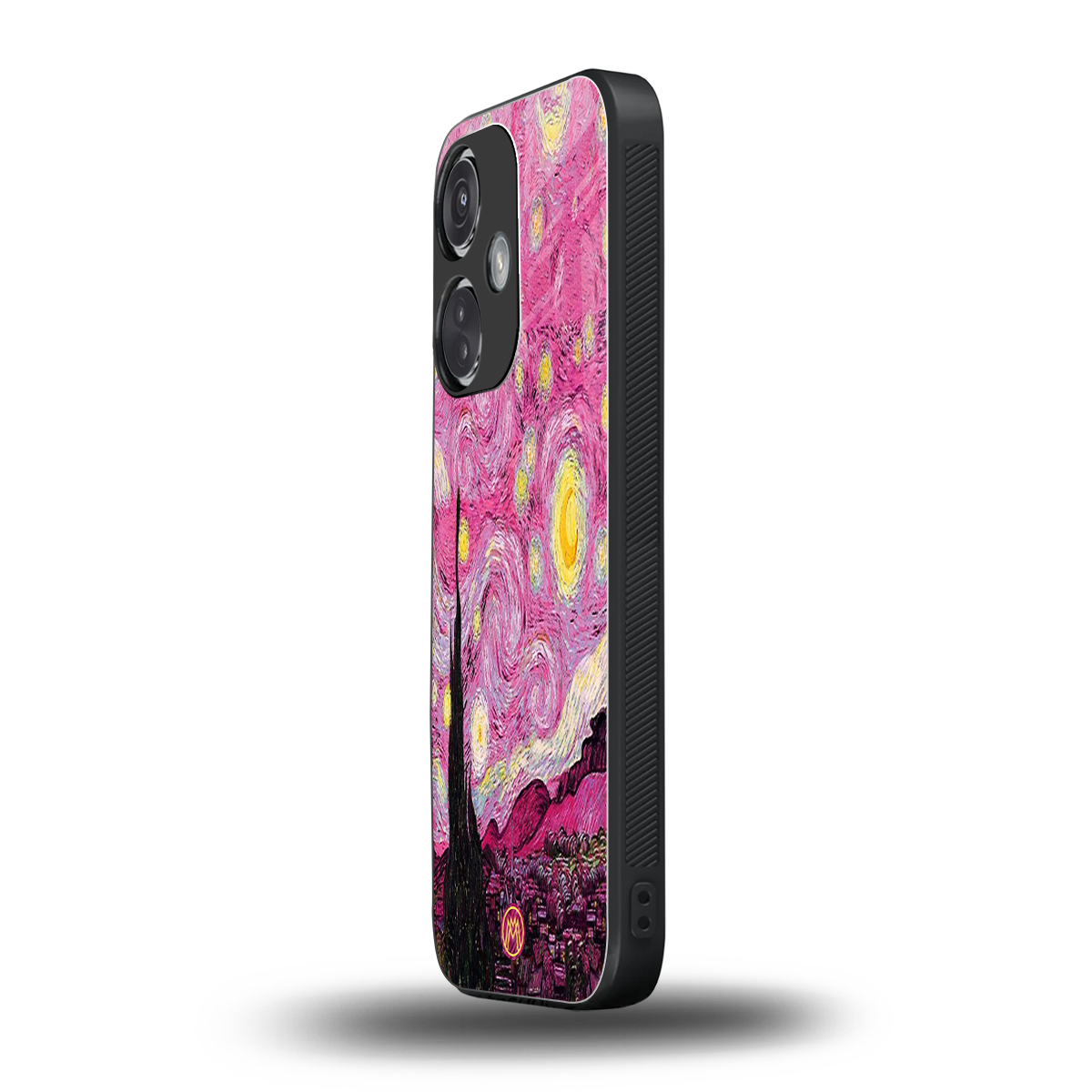 starry night pink back phone cover | glass case for oneplus nord ce 3