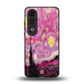 starry night pink back phone cover | glass case for oneplus nord ce 4