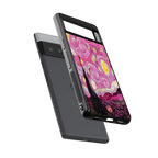 starry night pink back phone cover | glass case for google pixel 6 pro