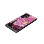 starry night pink back phone cover | glass case for samsung galaxy s23 ultra
