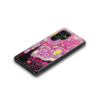 starry night pink back phone cover | glass case for samsung galaxy s25 ultra