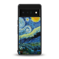 starry night back phone cover | glass case for google pixel 6 pro