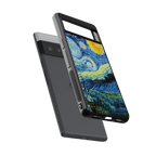 starry night back phone cover | glass case for google pixel 6 pro
