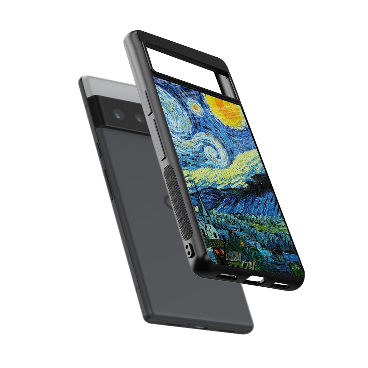 starry night back phone cover | glass case for google pixel 6 pro