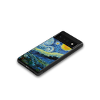 starry night back phone cover | glass case for google pixel 6 pro