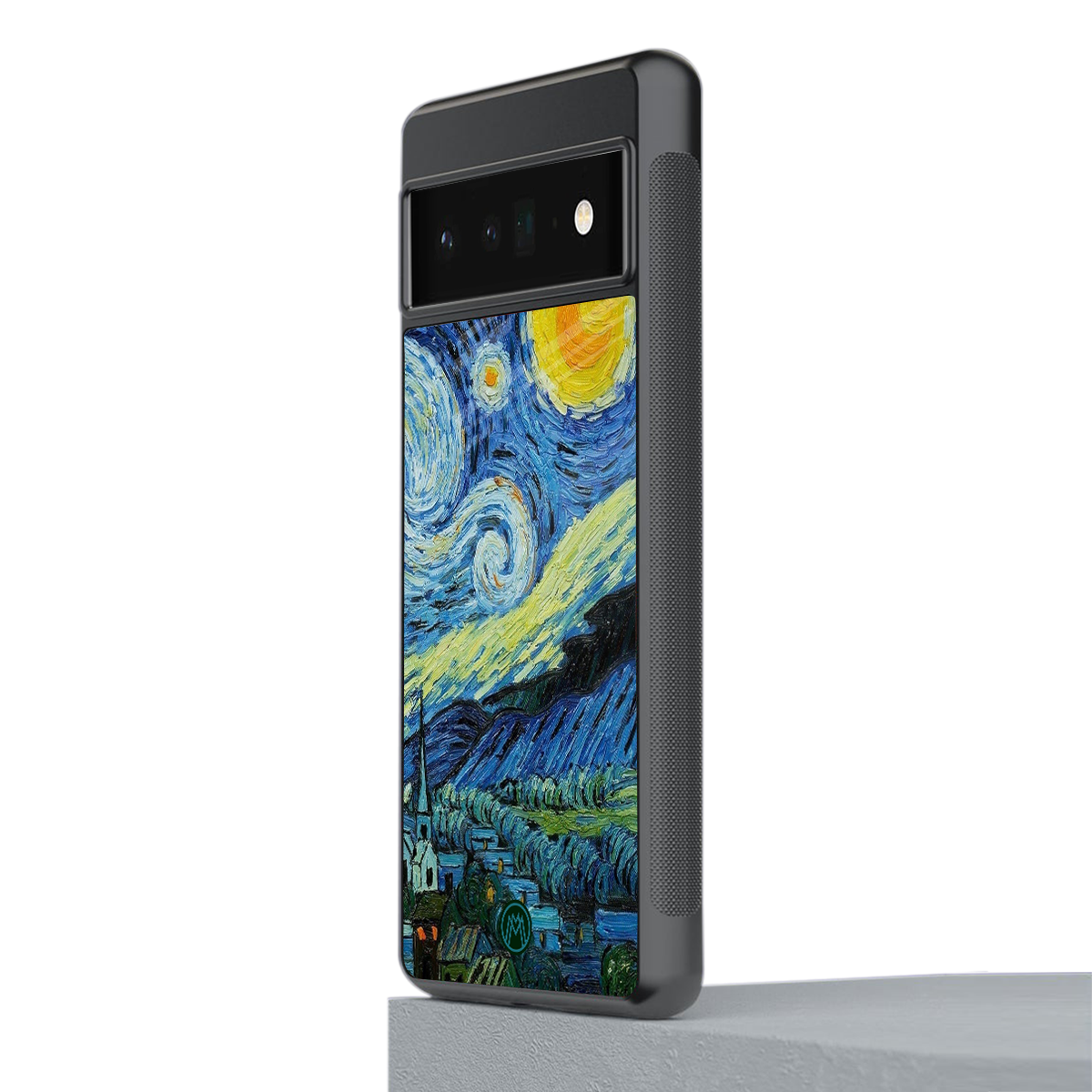 starry night back phone cover | glass case for google pixel 6 pro