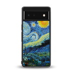 starry night back phone cover | glass case for Google Pixel 6A
