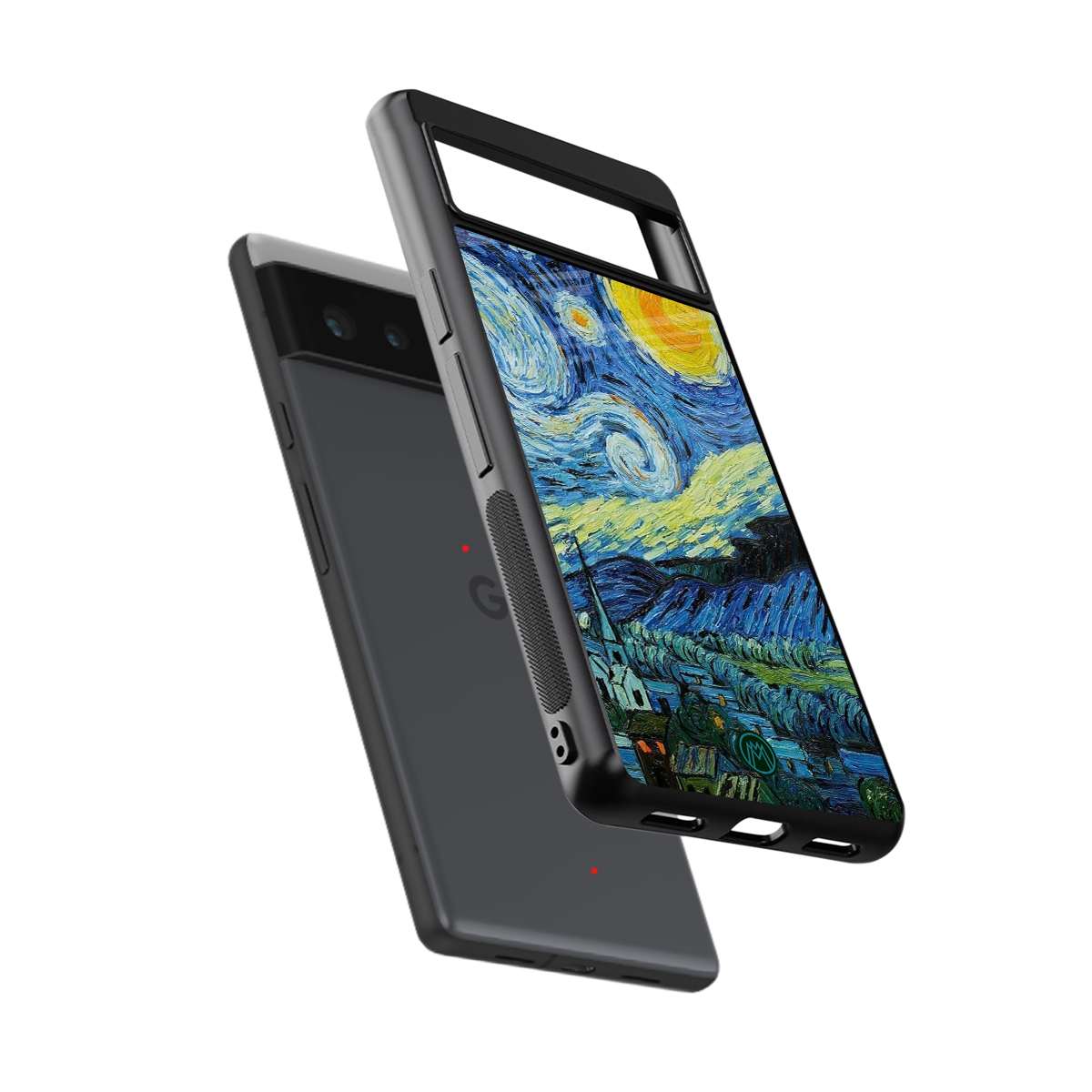 starry night back phone cover | glass case for Google Pixel 6A