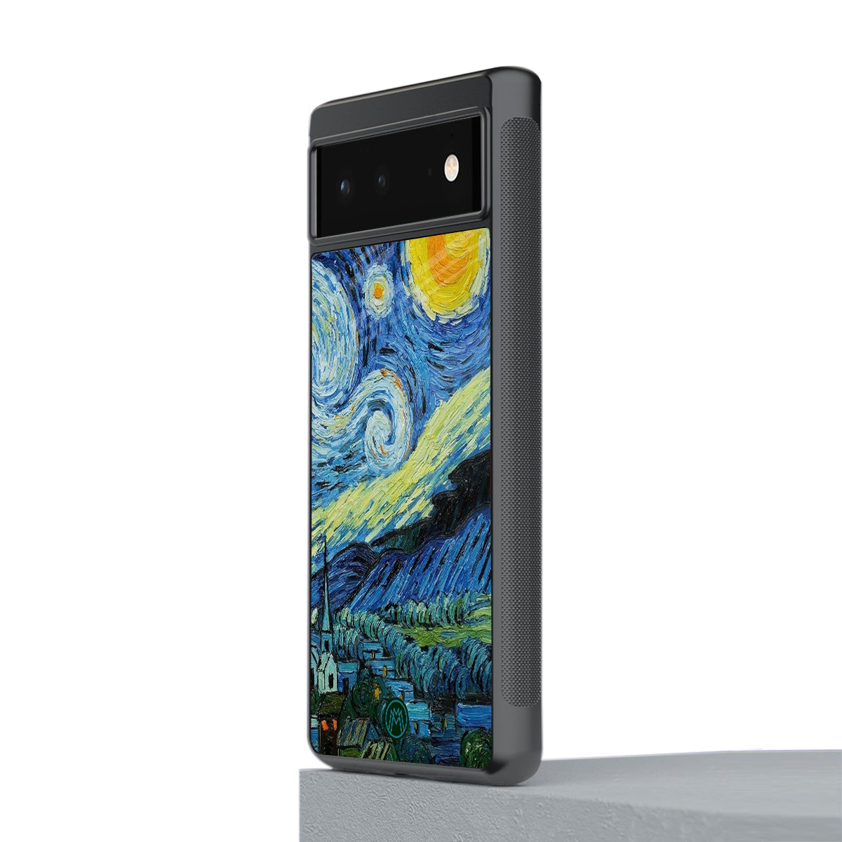 starry night back phone cover | glass case for Google Pixel 6A