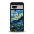 starry night back phone cover | glass case for Google Pixel 7A