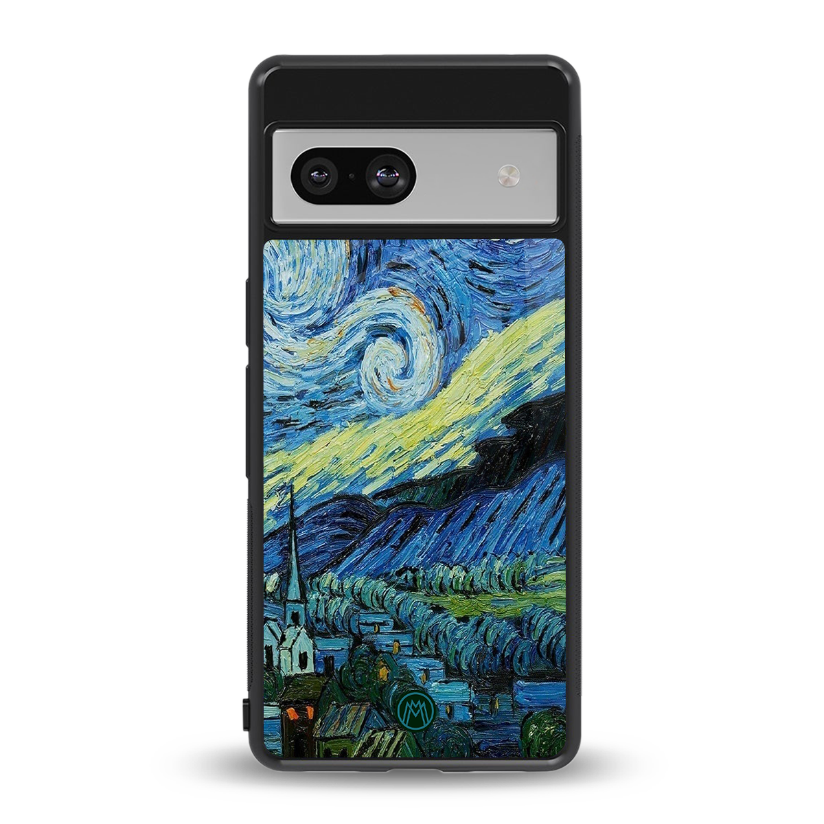 starry night back phone cover | glass case for Google Pixel 7A