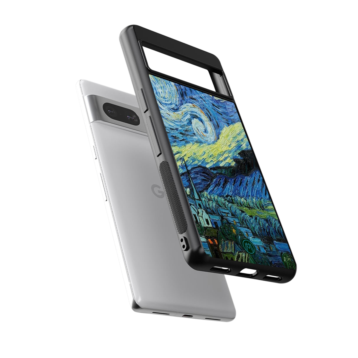 starry night back phone cover | glass case for Google Pixel 7A